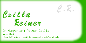 csilla reiner business card